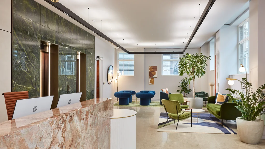 Building reception area