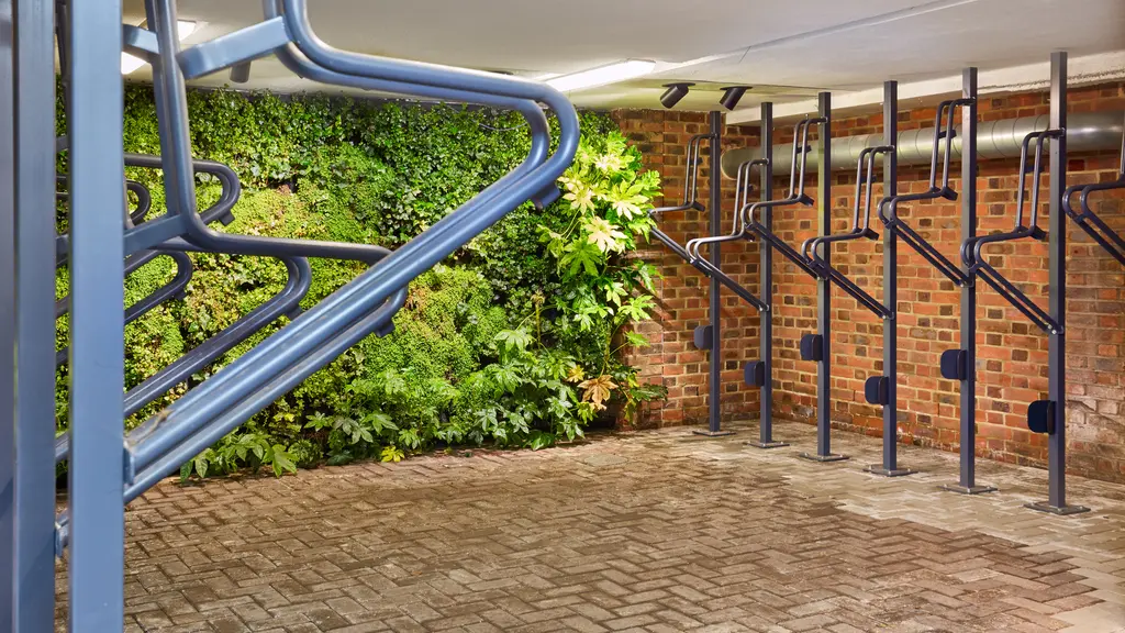 Cycle parking in Holbein Gardens