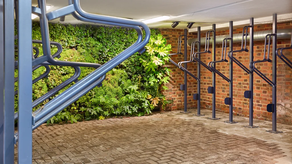 Cycle parking in Holbein Gardens