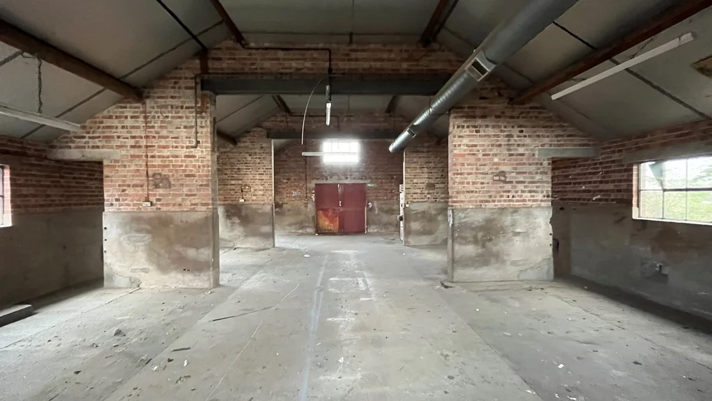 Glebe Farm interior of building