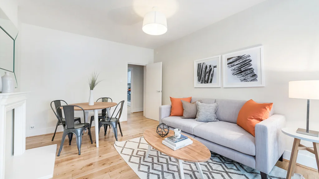 Living room of 13 Clarendon Flats