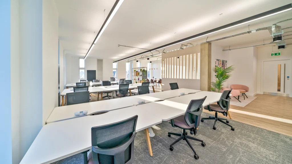 Desks at The Hive