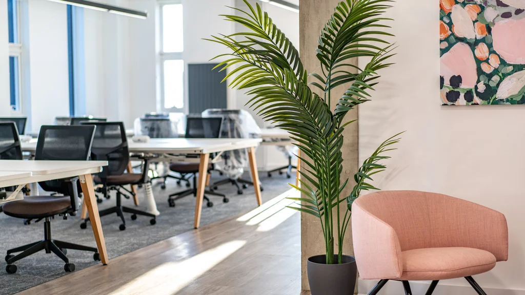 Desks at The Hive