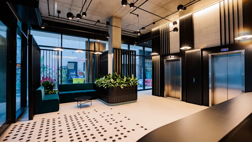 Reception area of The Hive