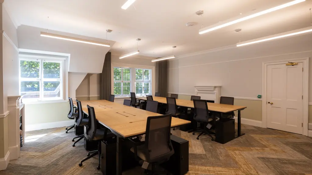 Desks and chairs 