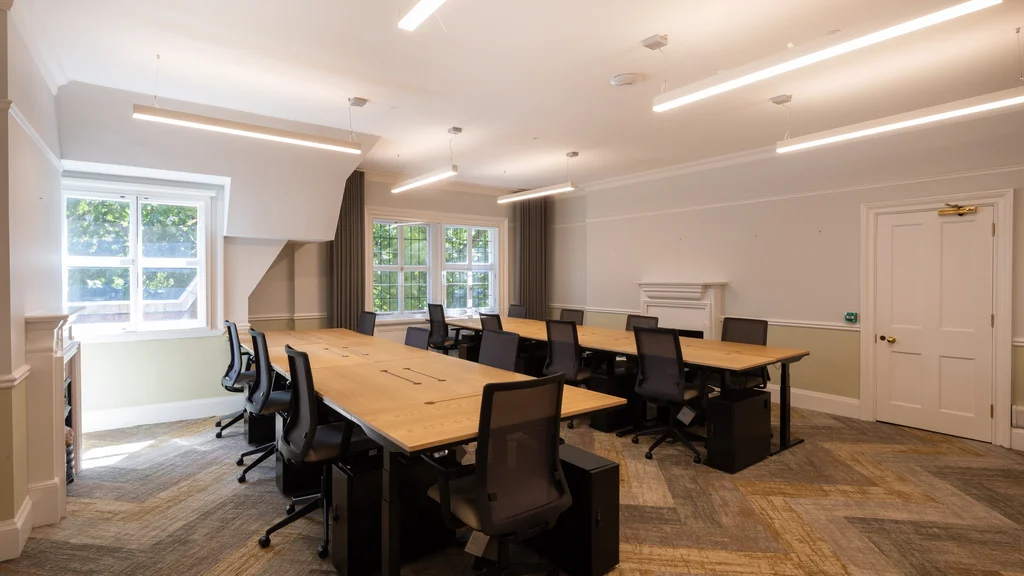 Desks and chairs 