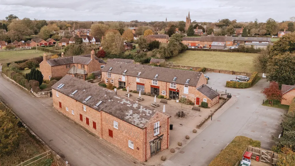 Birds eye view of the shop and cafe