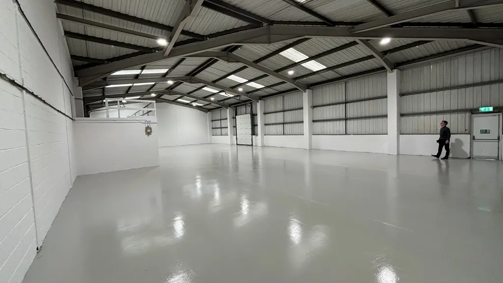 The inside of an industrial unit 