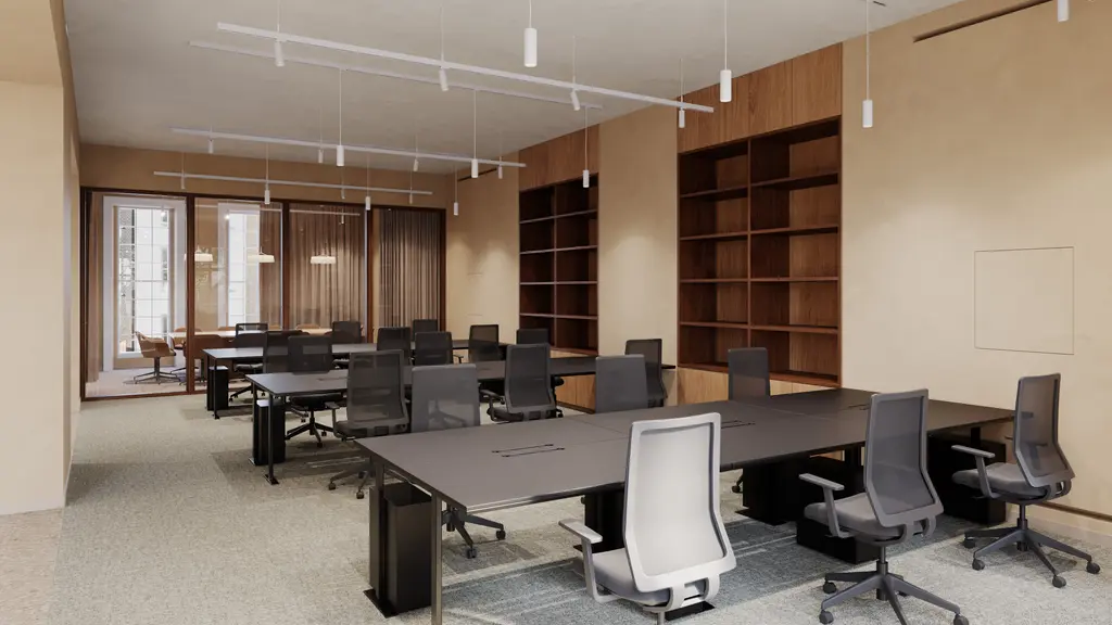 Desks and chairs 