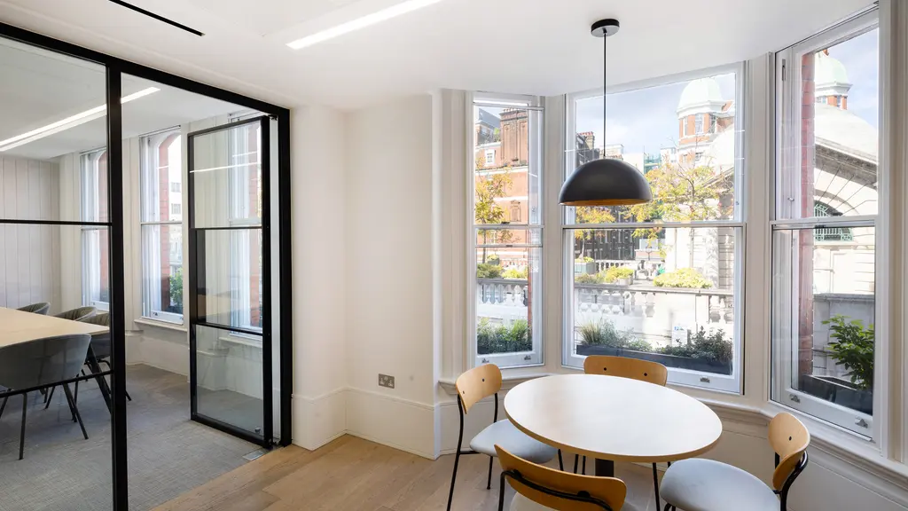 Office space with table and chairs