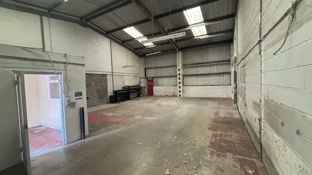 Inside a warehouse