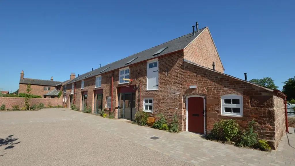 Exterior shot of apartments