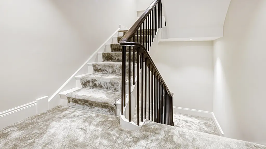 Carpeted staircase