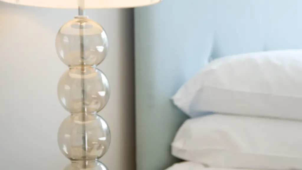 Lamp on a table 