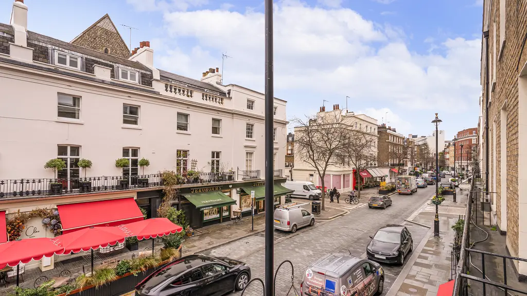 View of Elizabeth Street from the flat's window 