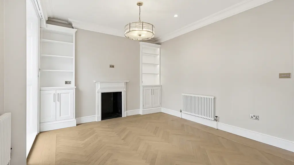 Living room without any furniture