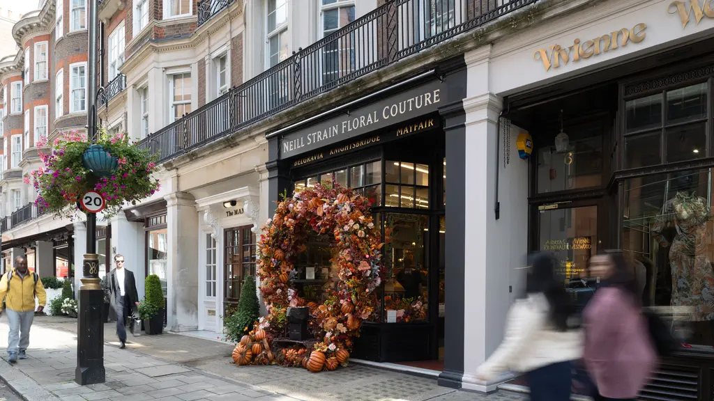 Front of the shop when it was Neill Strain Floral Couture