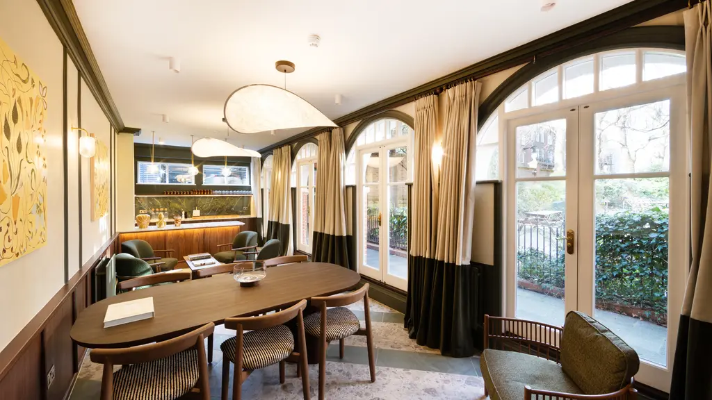 The inside of the Club Lounge in The Garden House