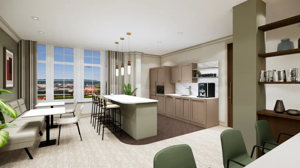CGI of office space 