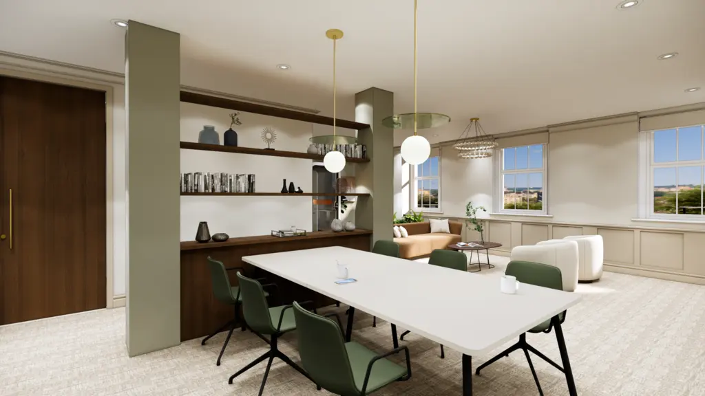 CGI of office space 