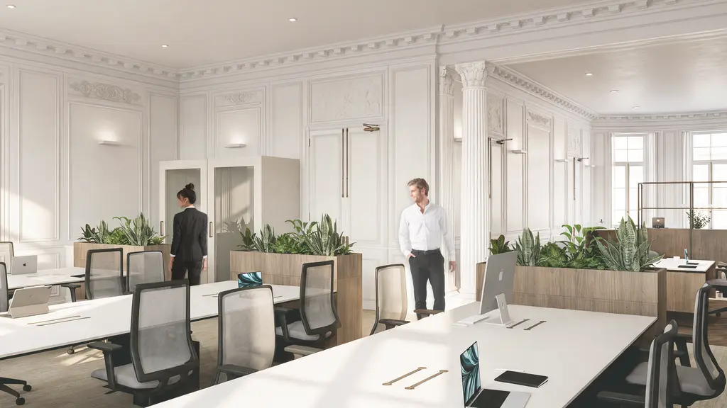 CGI of office 