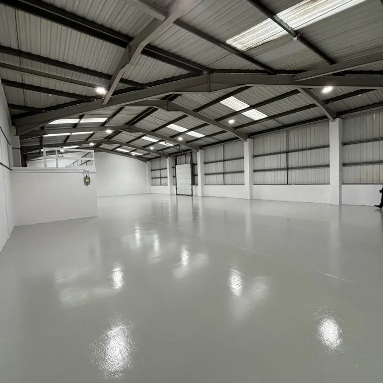 The inside of an industrial unit 