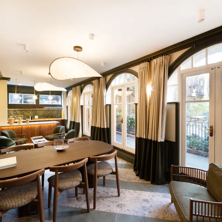 The inside of the Club Lounge in The Garden House