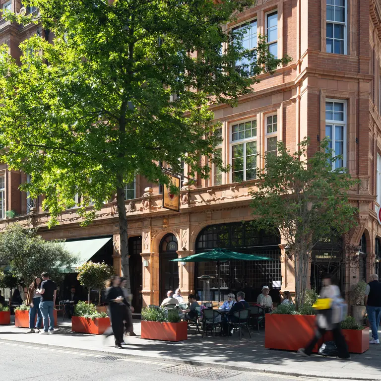 The outside of The Marlborough pub